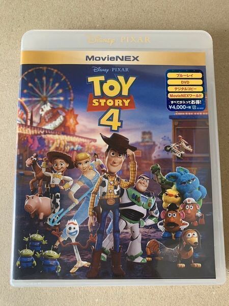 T107トイストーリー TOY STORY 4 ブルーレイ と 純正ケース 未再生品 国内正規品 ディズニー MovieNEX Blu-rayのみ