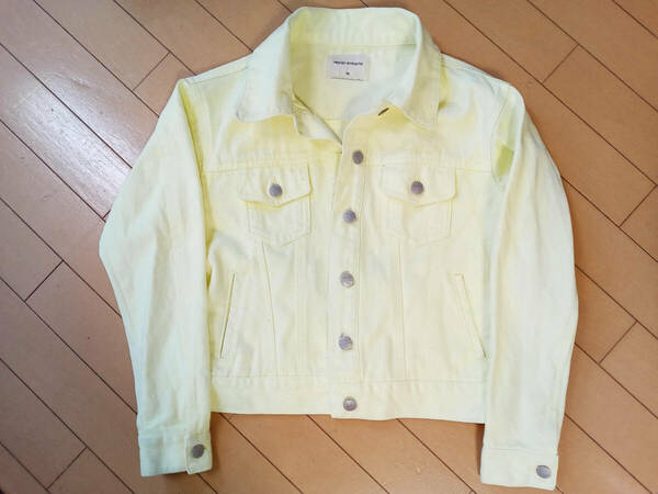 repipi armario　ジージャン　ジャケット　　薄黄色　XSサイズ（140～150）