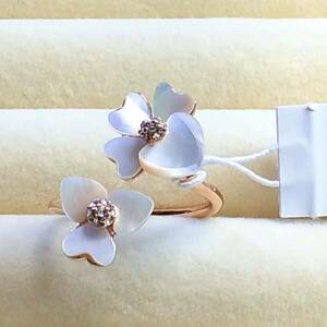  Kate Spade Precious pansy open ring 