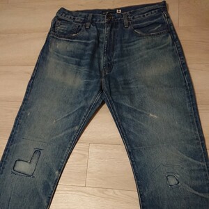 リーバイス 551 Z Levi's Made&Crafted メイドアンドクラフテッド 32×32(ウエスト84股下79)セルビッチデニム リペア加工 日本製 