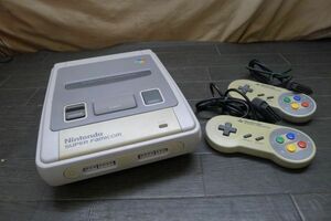 DD636 Nintendo 任天堂 スーパーファミコン セット [本体 SHVC-001, コントローラ SHVC-005 2点] SFC スーファミ まとめ 動確済/80