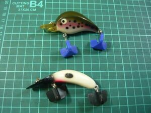 DD944 へドン クランクベイト2点 バス釣り用 釣り具 フィッシング用品/60