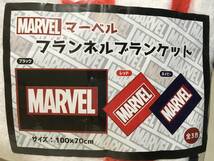 【 未使用品！】 ★ MARVEL マーベル◇フランネル ブランケット◇ネイビー/100×70cm ★_画像3