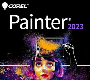 Corel Painter 2023 ダウンロード版　正規品、認証保障　日本語永久ライセンス　2デバイス 【おまけ筆パック２０個付き】