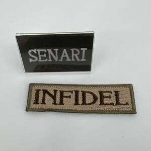 S-765/送料無料/サバゲー/　INFIDEL　ベルクロ　ミリタリー　ワッペン