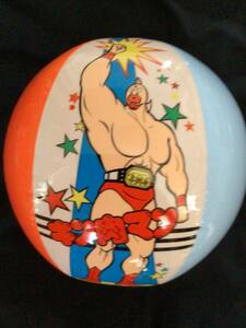  Kinnikuman beach ball 40cm new goods unused goods. air pump use Showa Retro toy Vintage toy 