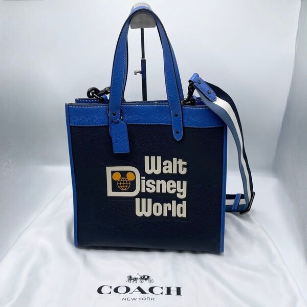 【COACH】Disneyコラボ　トートバッグ 2WAY ウォルトディズニーワールド　50周年　 ミッキー　【美品】