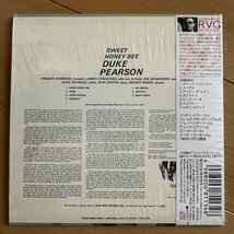 美品 紙ジャケ DUKE PEASON デューク・ピアソン「スイート・ハニー・ビー」 24bit/96kHz RVGリマスター シュリンク ジョー・ヘンダーソン_画像2