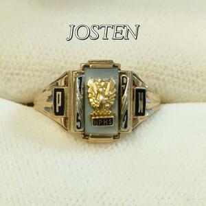 JOSTEN ジャスティン カレッジリング 10K 1951年 ヴィンテージ クラスリング シグネットリング スクールリング JOSTENS アンティーク