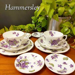 1 jpy start * Hummer s Ray Hammersley Victoria n violet set of forks, spoons, chopsticks cup & saucer plate sumire antique beautiful goods 