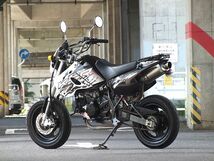 4スト＆モタード●KSR110●ストライカーマフラー&スライダー&リアキャリア&キャッツアイ&フェンダーレス&倒立フォーク&スーパーバイカーズ_画像4