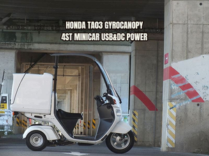  present 4 -stroke minicar *TA03* Gyro Canopy * large box &USB&DC power supply & smartphone holder & High Mount &V belt drive system maintenance & oil exchange 