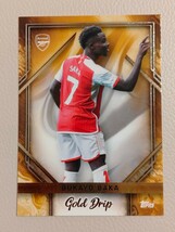 2023-24 TOPPS ARSENAL TEAM SET サカ SAKA アーセナル インサート GOLD DRIP_画像1