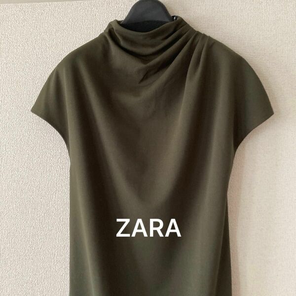 ZARA ドレープネックロングワンピース　サイズ9