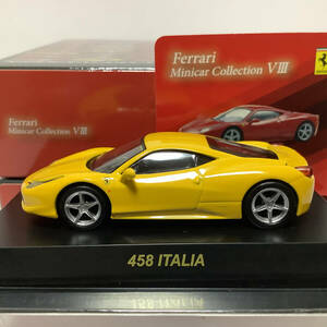 1/64 京商 フェラーリ 458 ITALIA イエロー ミニカーコレクション8