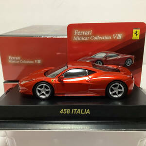 1/64 京商 フェラーリ 458 ITALIA メタリックレッド ミニカーコレクション8