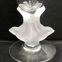 《置物》 花器「ガラス製：一輪挿し 花瓶 鳥のモチーフ」 高さ：約27.6cm フラワーベース インテリア・小物_画像2