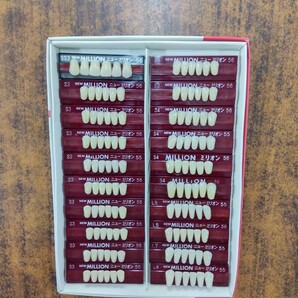 歯科技工　アクリル系レジン人工歯　山八　ニューミリオン前歯、ミリオン前歯 x 20枚