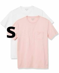Amazon Essentials 2枚組 クルーネックTシャツ半袖 メンズ S