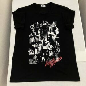 新品 矢沢 永吉 LAST SONG ラストソング Tシャツ シャツ 半袖 上 YAZAWA 黒 くろ black ミュージシャン バックプリント E.YAZAWA FREE f