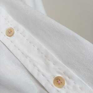 極美品《サイズXL / フローラルジャガード》ポールスミス コレクション 花柄 フラワー 長袖 白シャツ ドレスシャツ 総柄 ホワイトシャツの画像4
