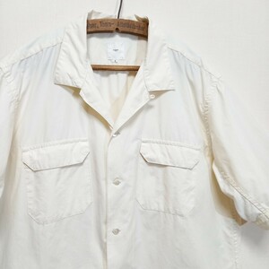 《高密度コットン / タイプライター》BLURHMS 開襟シャツ メンズ 4 オープンカラーシャツ ブラームス アロハシャツ ハワイアンシャツ