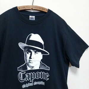 2004年 Fashion Victim Original Gangster Capone Tシャツ M アルカポネ ビンテージ 90s ゴッドファーザー ムービー 映画 SCARFACE
