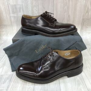 KZ1451★Loake : WAVERLEY DKL プレーントゥシューズ★UK8★ダークブラウン ローク 