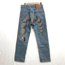 KZ8273★BYROWEN : ONIX DENIM PANTS★30★インディゴ 定価￥48,400- LEVI'S 505 ポケットモンスター イワーク ポケモン_画像1