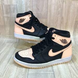 KZ2013★NIKE : AIR JORDAN 1 RETRO HIGH OG CRIMSON TINT 555088-081★26★淡いピンク/黒 エアジョーダン レトロ ハイ