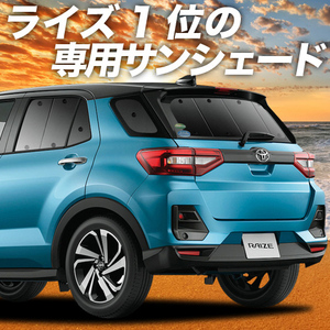 BONUS!200円「吸盤＋9個」 新型 ライズ A200A/210A型 カーテン プライバシー サンシェード 車中泊 グッズ リア RAIZE