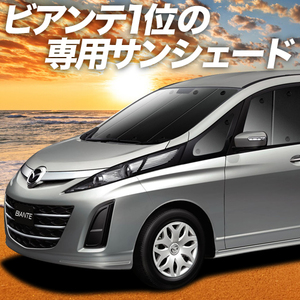 夏直前600円「吸盤＋8個」 ビアンテ カーテン プライバシー サンシェード 車中泊 グッズ フロント BIANTE CCEFW系 MAZDA