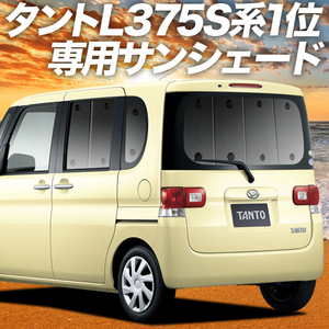 夏直前600円「吸盤＋9個」 タント L375S/L385S系 カーテン プライバシー サンシェード 車中泊 グッズ リア Tanto