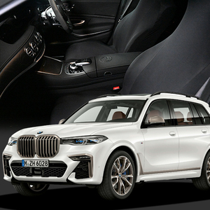 夏直前510円 レザーシート 傷 汚れ シワ シートカバー キックガード フィット 洗濯 BMW X7 xDrive35d Design 01