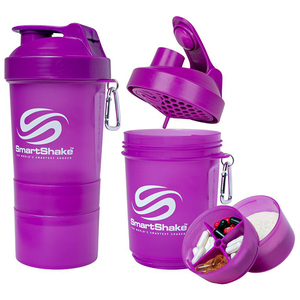 SmartShake NEON Purple スマートシェイク ネオン パープル （サプリメント サプリ プロテインシェイカー アクセサリー）