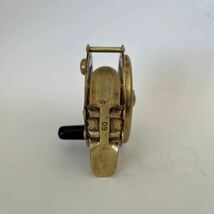 Vintage Pflueger Progress 60 Brass Fly Fishing Reel Bulldog Logo Made in U.S.A._画像9