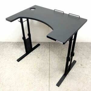 * Bauhutte bow hyuteBHD-800D Cockpit desk ge-ming desk going up and down desk height adjustment desk black drink holder *24050802