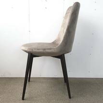 72■未使用 展示品 藤栄 FIS ダイニングチェア 布 ベージュ 脚 ブラウン 椅子 イス いす チェア chair 定3.2万 検)アクタス 北欧 カリモク_画像3