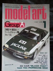 【送料無料】モデルアート1987年1、3、4、6、11月号(5冊)　背表紙傷大