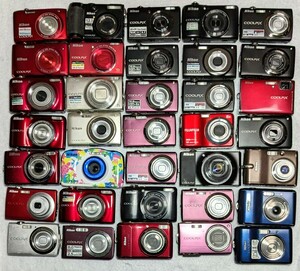 デジタルカメラ 35台 まとめ売り デジカメ コンデジ 現状未確認中古品 Nikon COOLPIX