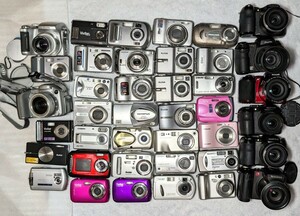  digital camera 40 pcs set sale digital camera navy blue teji present condition not yet verification secondhand goods Canon OLYMPUS SONY FUJIFILM Nikon Kodak other 