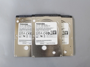 ●即決 ★TOSHIBA★MQ01ABF050■SATA 2.5インチ 5400rpm 7mm 500GB×3個セット 動作確認済み〇