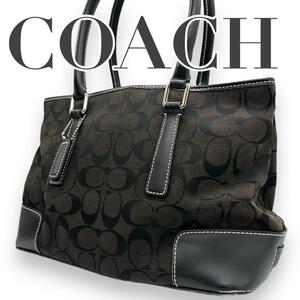 COACH コーチ　s91　肩掛け　6089　トートバッグ　キャンバス　ブラック