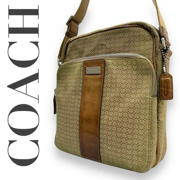 COACH コーチ　s91　ミニシグネチャー　5058　斜め掛　ショルダーバッグ