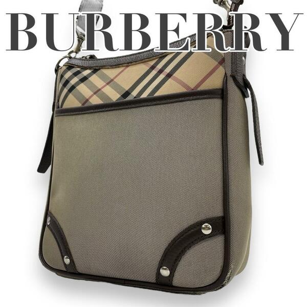 Burberry　バーバリー　S11　ナイロン　ノバチェック　ショルダーバッグ