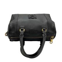 LOEWE　ロエベ　フスタ　C5　アナグラム　レザー　ハンドバッグ　ブラック　黒_画像3