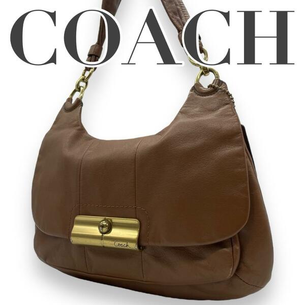 COACH コーチ　e6 肩掛け　レザー　16931 ハンドバッグ　ブラウン　茶