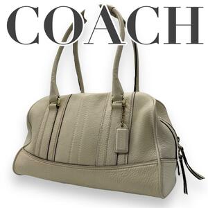 COACH コーチ　e8 肩掛け　10526 ハンドバッグ　レザー　クリーム