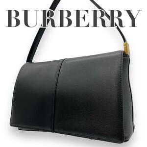 極美品　Burberry バーバリー　b1 黒　レザー　ハンドバッグ　ブラック