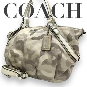 COACH コーチ　s92　ハンドバッグ　16902　オプアート　2way